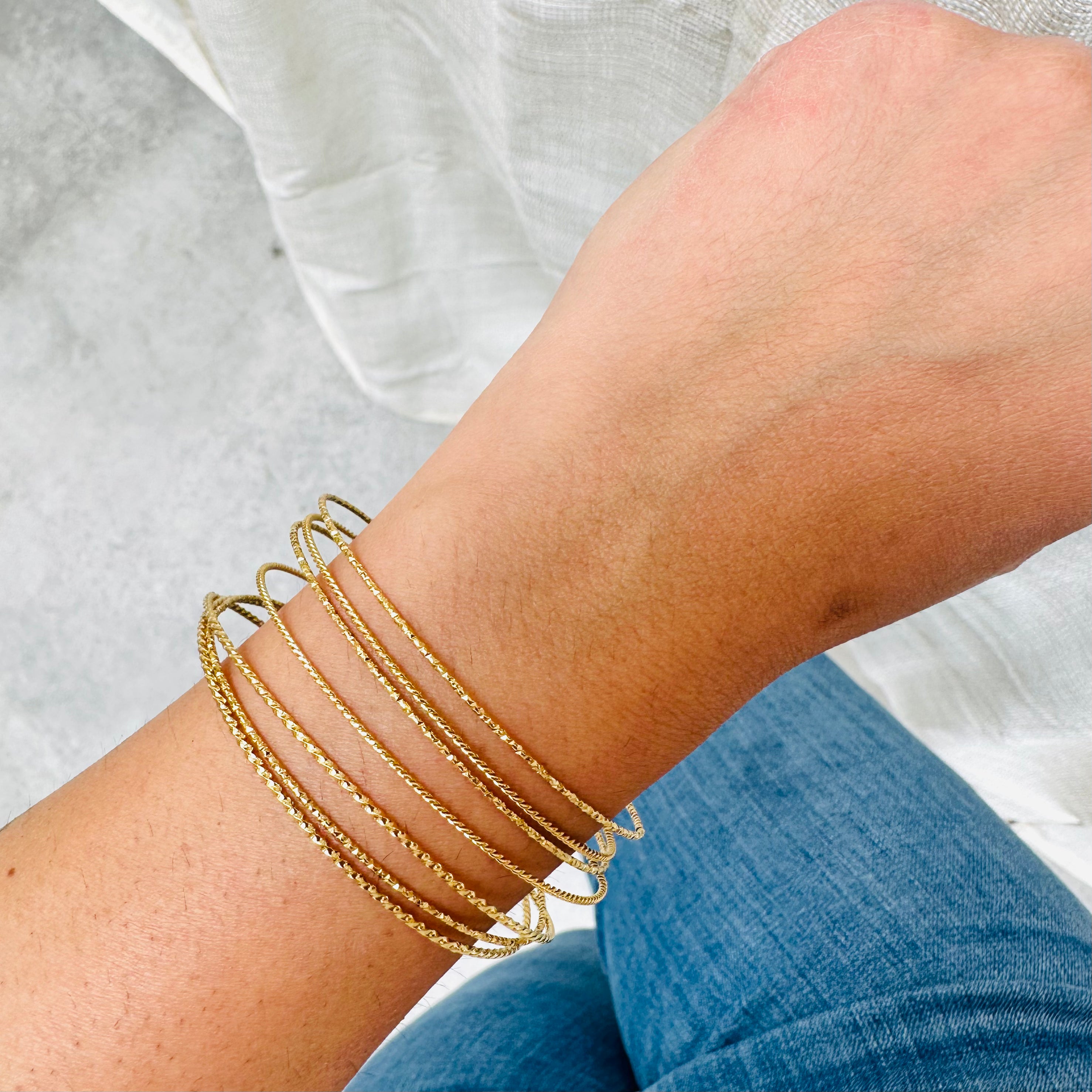 Jonc semainier en acier inoxydable