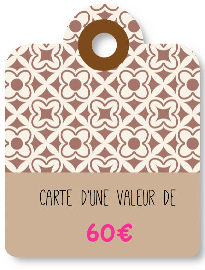 60€ de carte-cadeau